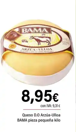 Cash Ifa BAMA Queso D.O Arzúa-Ulloa pieza pequeña oferta