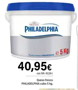 Cash Ifa PHILADELPHIA Queso fresco oferta