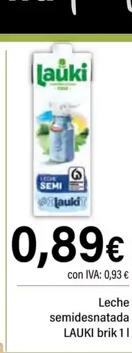 Cash Ifa LAUKI Leche semidesnatada oferta