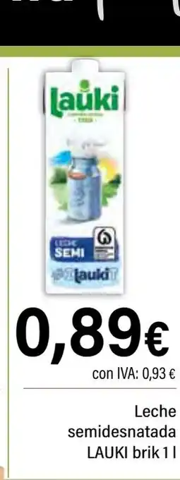 Cash Ifa LAUKI Leche semidesnatada oferta