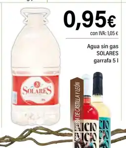 Cash Ifa SOLARES Agua sin gas oferta