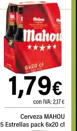 Cash Ifa MAHOU Cerveza 5 Estrellas oferta