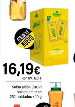 Cash Ifa CHOVI Salsa allioli bolsita estuche oferta