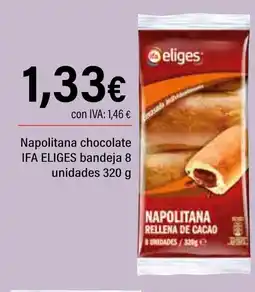 Cash Ifa IFA ELIGES Napolitana chocolate bandeja 8 unidades oferta