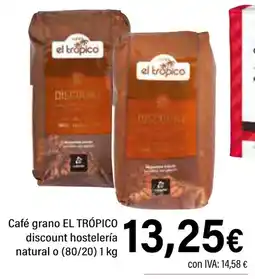 Cash Ifa EL TRÓPICO Café grano discount hostelería natural o (80/20) oferta