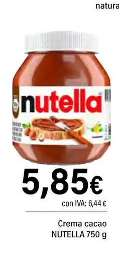 Cash Ifa NUTELLA Crema cacao oferta