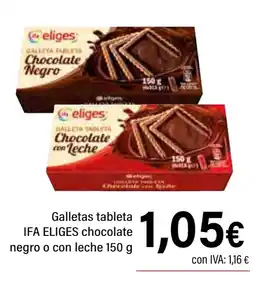 Cash Ifa IFA ELIGES Galletas tableta chocolate negro o con leche oferta
