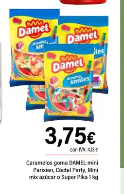 Cash Ifa DAMEL Caramelos goma mini Parisien, Cóctel Party, Mini mix azúcar o Super Pika oferta