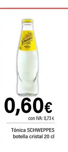 Cash Ifa SCHWEPPES Tónica botella cristal oferta