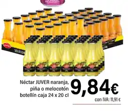 Cash Ifa JUVER Néctar naranja, piña o melocotón botellín caja oferta