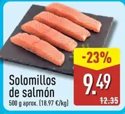 ALDI Solomillos de salmón oferta