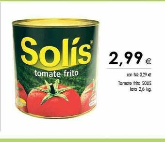 Cash Ifa Tomate Frito Solis Lata oferta