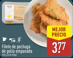 ALDI Filete de pechuga de pollo empanada oferta