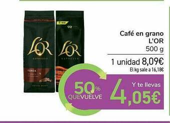 Carrefour Café En Grano L'or oferta
