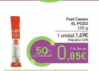 Carrefour Fuet Casero El Pozo oferta