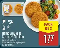 ALDI Hamburguesas Crunchy Chicken oferta