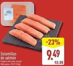 ALDI Solomillos de salmón oferta