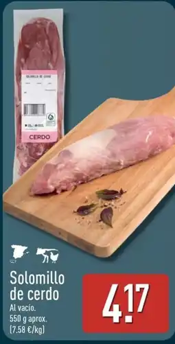 ALDI Solomillo de cerdo oferta