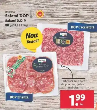 Lidl Salami Dop Brianza O Dop Cacciatore oferta