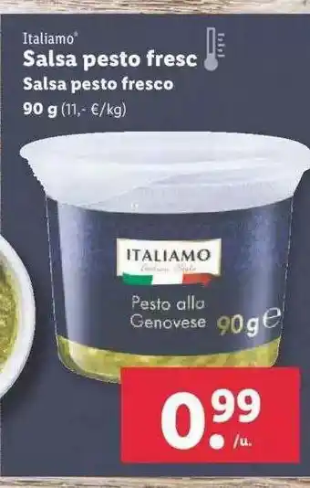 Lidl Salsa Pesto Fresc oferta