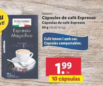 Lidl Italiamo Càpsules De Cafè Espresso oferta