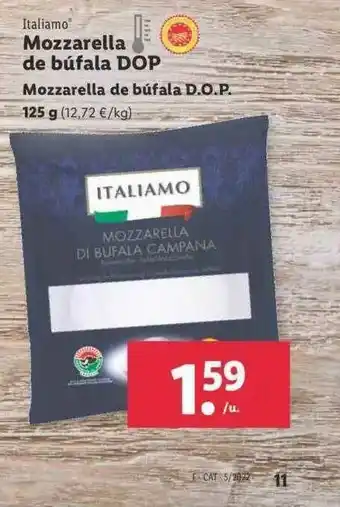 Lidl Mozzarella De Búfala Dop oferta