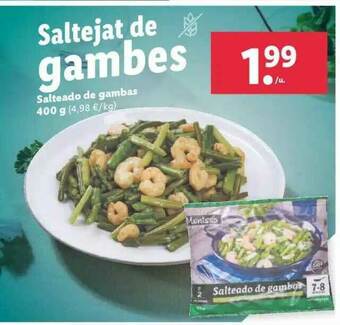 Lidl Salteado De Gambas oferta