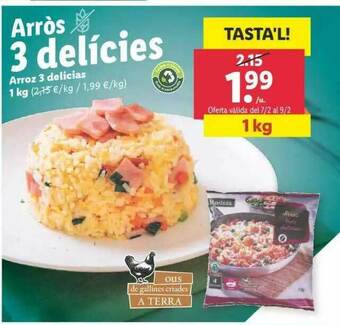 Lidl Arroz 3 Delicias oferta