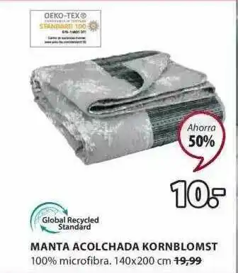 JYSK Manta Acolchada Kornblomst oferta