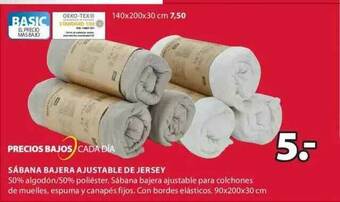 JYSK Sabana Bajera Ajustable De Jersey oferta