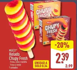 ALDI MUCCI Helado Chupy Fresh oferta