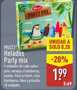 ALDI MUCCI Helados Party mix oferta