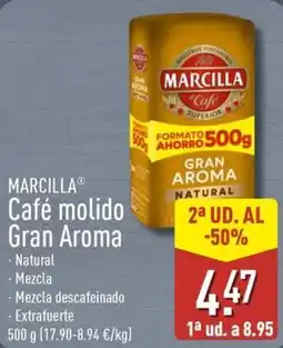 ALDI MARCILLA Café molido Gran Aroma oferta