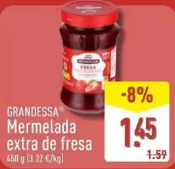 ALDI GRANDESSA Mermelada extra de fresa oferta