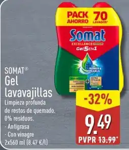 ALDI SOMAT Gel lavavajillas oferta