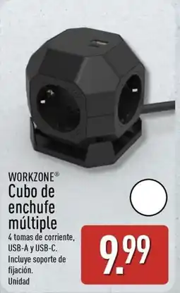 ALDI WORKZONE Cubo de enchufe múltiple oferta