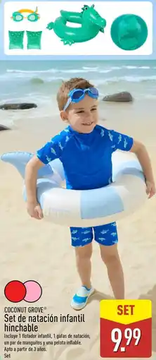 ALDI COCONUT GROVE Set de natación infantil hinchable oferta