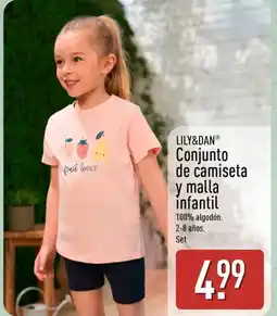 ALDI LILY&DAN Conjunto de camiseta y malla infantil oferta