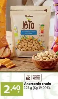 Alcampo Auchan - anarcardo crudo oferta
