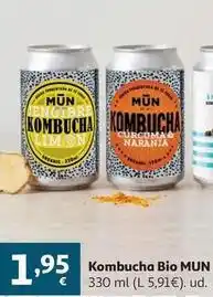 Alcampo Kombucha curcuma bio mun lata 330 ml oferta
