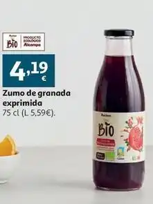 Alcampo Auchan - zumo de granada exprimida oferta