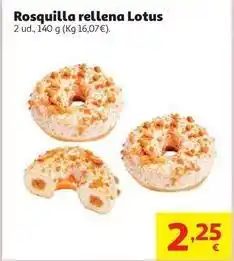 Alcampo Lotus - rosquilla rellena oferta
