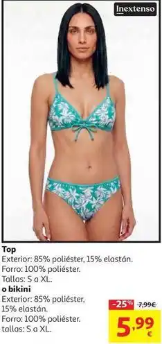 Alcampo P3pro140500215-top bikini#s verd1 oferta
