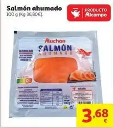Alcampo Auchan - salmon ahumado oferta