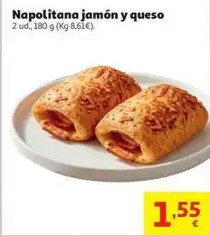 Alcampo Napolitana jamón y queso oferta