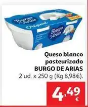 Alcampo Burgo de arias - queso blanco pasteurizado oferta