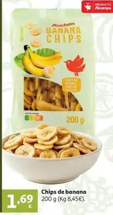 Alcampo Auchan - chips de banana oferta