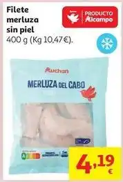 Alcampo Auchan - filete merluza sin piel oferta