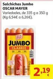 Alcampo Oscar mayer - salchichas jumbo oferta