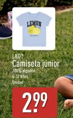 ALDI L&D Camiseta júnior oferta